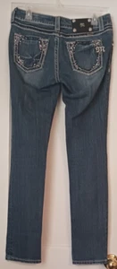 Miss Me Skinny Jeans Damen Gr. 28 Verziert Blau Denim JP5359S2 - Bild 1 von 15