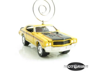 1970 '70 Buick GSX gelb Auto selten Weihnachtsbaum Ornament Druckguss - Bild 1 von 5