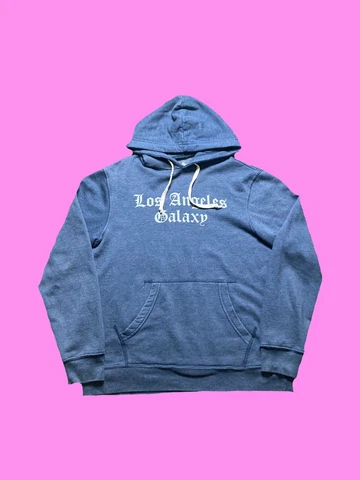 LA Galaxy MLS Soccer Hoodie Mens Size M Blue Los Angeles Cover