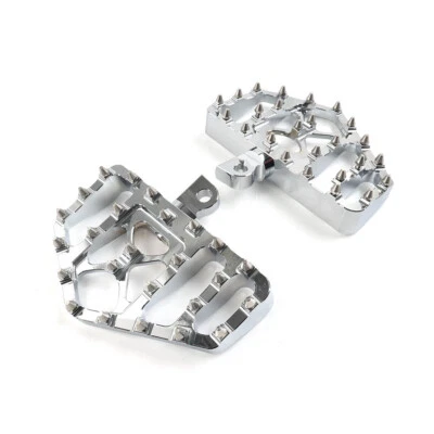 For Harley Dyna Touring Sportster Softail Wide Fat Foot Pegs MX Style Floorboard - Image 1 of 4