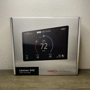 Lennox S40 Smart Thermostat 22V24 – WiFi Touchscreen HVAC Control, Alexa & Googl - Picture 1 of 5