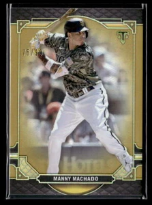 Manny Machado #'d /99 - 2022 Topps Triple Threads Gold SP #33 Padres - Picture 1 of 2