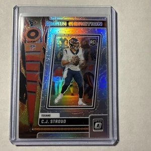 C.J. STROUD 2023 DONRUSS OPTIC CHAIN REACTION ROOKIE HOLO PRIZM RC - Bild 1 von 2
