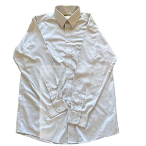🔥Roundtree & Yorke Gold Label Men's Non-Iron Pinpoint Shirt, Light Gray, 16-34 - Picture 1 of 2