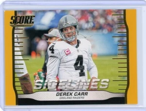 2016 Panini Score Sidelines Gold #23 DEREK CARR Las Vegas Raiders - Bild 1 von 2