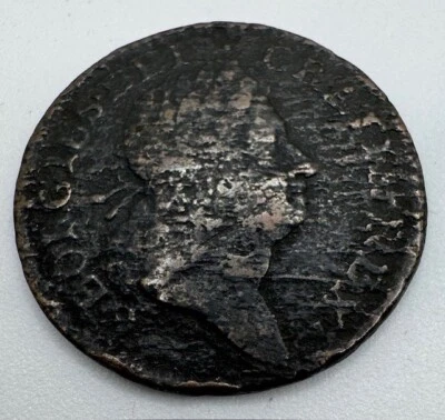 1723 Woods Hibernia Farthing Colonial Copper Coin, Martin - Image 1 of 2