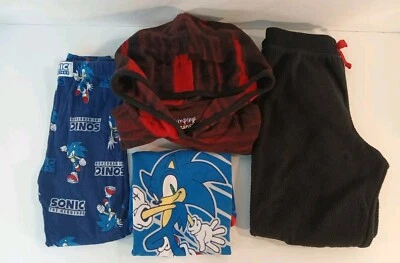 2 pares de pijamas de franela de algodón talla 6 para niños-Sonic The Hedgehog & Jumping Bean  Foto 1 de 4