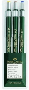 Faber-Castell TK-Fine-9713 Mechanical Pencils Wallet of 3 - 0.35, 0.5, 0.7mm - Picture 1 of 1
