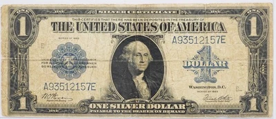 1923 $1 Silver Certificate Horse Blanket Note - Image 1 of 2