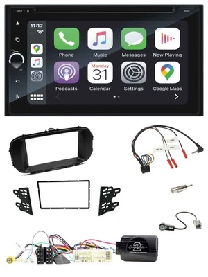 Blaupunkt DAB USB Bluetooth Lenkrad 2DIN TMC Navigation für Kia Soul 17-19 schwa - Bild 1 von 4