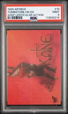 1999 Artbox Wwf Lenticular Action #10 Tombstone On Dx PSA 9 - Image 1 of 2