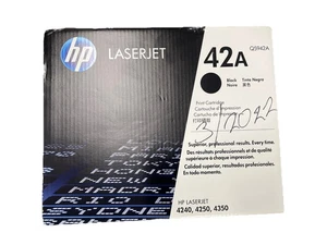 ORIGINAL HP LASERJET 42A SCHWARZ Q5942A PATRONEN NEU VERSIEGELTE VERPACKUNG - Bild 1 von 3