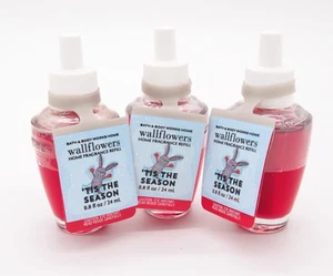 (3) Bath Body Works 'TIS THE SEASON Wallflower Fragrance Bulb Refill 0.8oz Lot - Picture 1 of 5