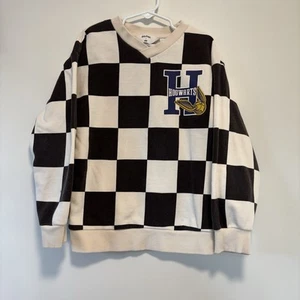 Harry Potter x H&M Hogwarts Black & White Square V-Neck Sweatshirt Child 6x/7 - Picture 1 of 10