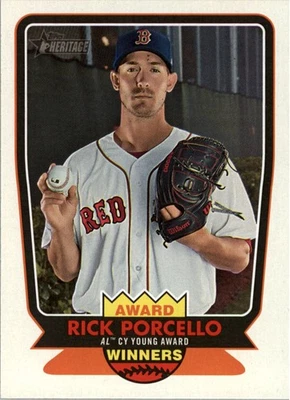 2017 Topps Heritage Award Winners #AW1 Rick Porcello - BB - Image 1 of 2