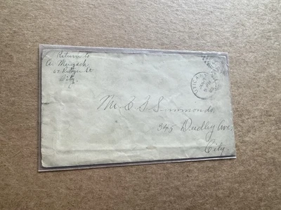 US EFO Stationery Envelope (H) +1903 Albino EFO +Utica NY Duplex Chop +ODD - Image 1 of 3