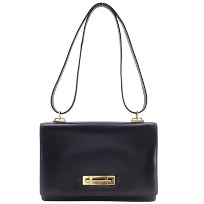 Bolso de hombro HERMES Box Carf vintage cuero/chapado en oro para mujer Foto 1 de 4