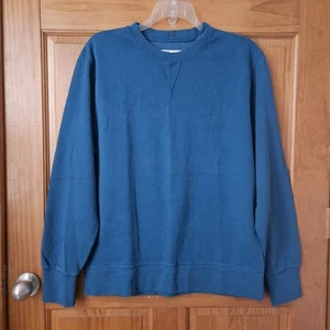 Cutter & Buck Crewneck Sweater Mens L Teal Minimalist Comfy - Picture 1 of 7
