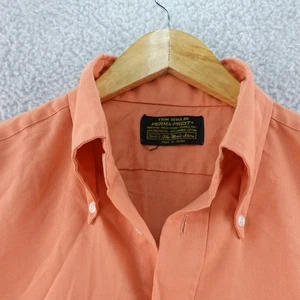 Camisa vintage SEARS Perma Prest Trim calce regular para hombre manga larga con botones - Imagen 1 de 6