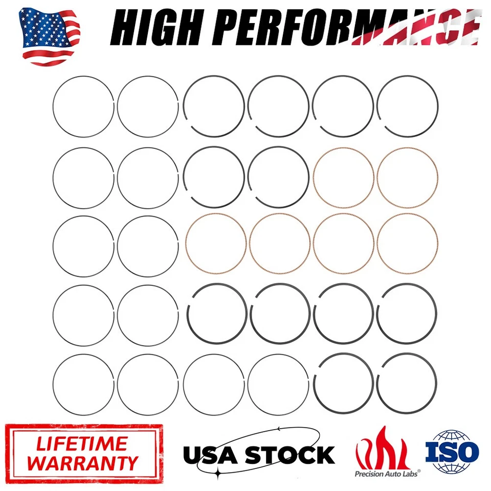 Kit de anillos de pistón de motor para Chrysler Dodge Ram Jeep 2011-2021 3,6 L 68078776AA Foto 1 de 4