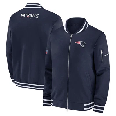 Chaqueta de bombardero Nike On Field New England Patriots con cremallera completa para hombre talla XL Foto 1 de 4