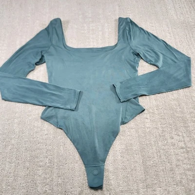 Lululemon Body Suit Womens Small Wundermost Ultra Soft Nulu Square Long Sleeve - Image 1 of 4
