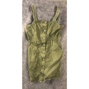 Green Denim American Eagle Women Medium Dress Skirt Jumper - Picture 1 of 10