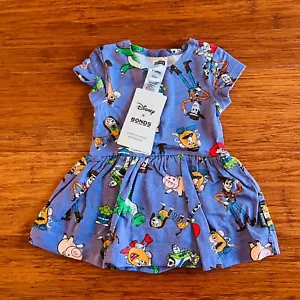 Bonds Disney Pixar Toy Story Andy's Toy Box Purple Balletsuit Dress Size 000 - Picture 1 of 4
