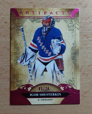 2020-21 Upper Deck Artifacts - Igor Shesterkin pink /30 - Image 1 of 2