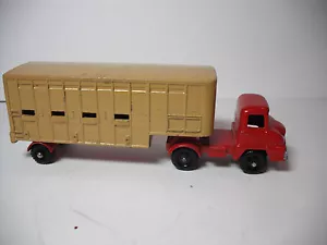 MATCHBOX MAJOR PACK #7A JENNINGS CATTLE TRUCK V1 MODIFIED TO V2 BPW XLNT! - Picture 1 of 9