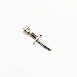 Knife Pendant  925 Silver Men Jewelry - Picture 1 of 2