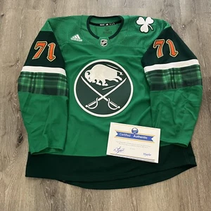 2023 Victor Olofsson Buffalo Sabres St. Patrick’s Day NHL Warmup Jersey - Picture 1 of 8