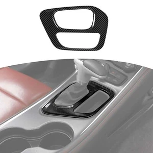 Center Gear Shift Panel Cover Trim for Dodge Challenger 2015-23 Carbon Fiber ABS - Picture 1 of 11