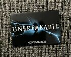 Unbreakable (2000) Theater Film Promo Knopf Pin Rückseite