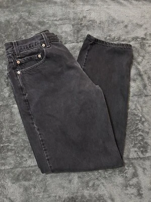 Levi 550 Men 36x32 Relaxed Fit Black Jeans USA Y2K VTG 90s 1999 - Image 1 of 4
