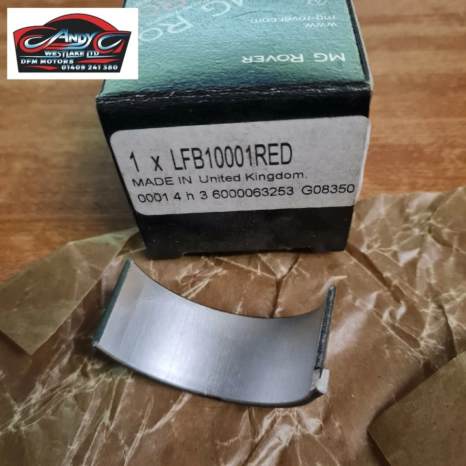 MG Rover Metro 200 400 MG ZR MGF K Series Big End Shell Bearing Pair LFB10001RED - Image 1 of 1