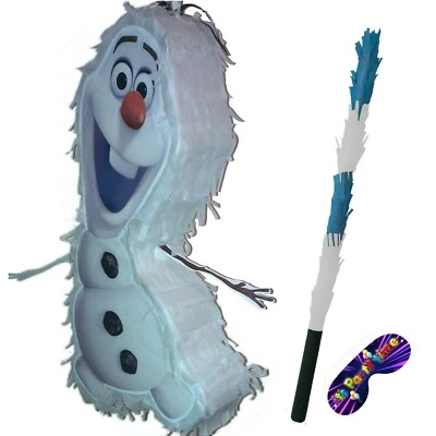 BOOGIE WOOGIE Snowman Piñata Happy Birthday Party Snow anna Theme UK Olaf's Olaf White Frozen