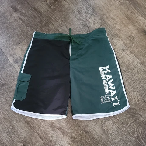 Proedge University Hawaii rainbow warriors board trunks Green shorts xl Cover
