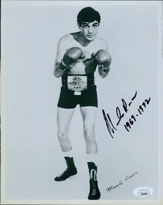 Mando Ramos Boxer Signed 8x10 Glossy Photo JSA Authenticated - Foto 1 di 2