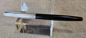 ✒️ VTG 1950's Waterman C/F Plaque Argent 18k 750 Striated Pattern Fountain pen - Picture 1 of 18