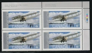 2009 Canada SC# 2317 UR - First Flight in Canada - Plate Block M-NH Lot # 358b - Picture 1 of 2