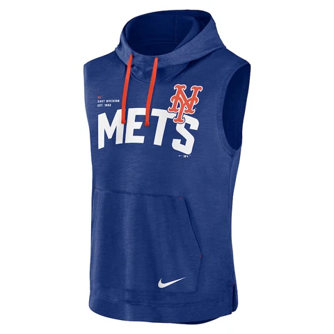 New York Mets Nike Athletic Sleeveless Pullover Hoodie T-Shirt 2023 MLB Men's Cover