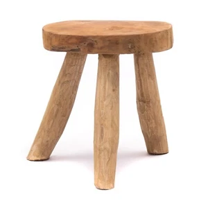 HOLZ SCHEMEL "KLARA" | 28cm | Melkhocker, Pflanzenhocker, Naturholz Blumenhocker - Bild 1 von 7