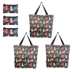 Foldable Tote Bag Zipper Closure – Women Packable Beach Bag Sandproof Travel ... - Picture 1 of 8