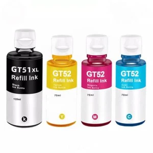 Zestaw butelek atramentu do HP GT51XL GT52 GT5820 GT5810 Smart Tank 531 538 617 618 - Zdjęcie 1 z 11