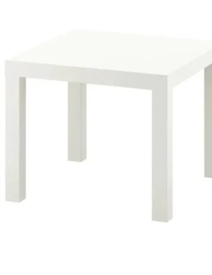 IKEA Lack Coffee Side Table - Home Office Furniture 55 x 55cm -White - Image 1 of 4