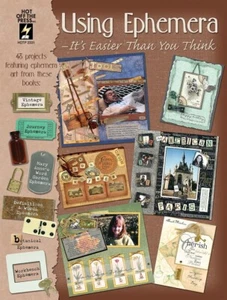 USING EPHEMERA-Scrapbooking Pages-Collage Altered Art Paper Craft Idea Book - Picture 1 of 2