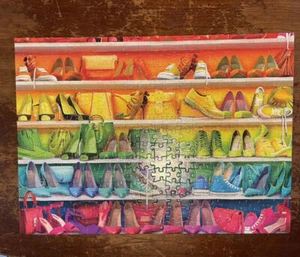 RAINBOW SHOE CLOSET Buffalo Vivid Collection 300 pc Puzzle Complete - Picture 1 of 6