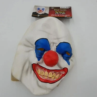 Bald Clown Halloween Mask Latex Scary Clown Mask - Image 1 of 4