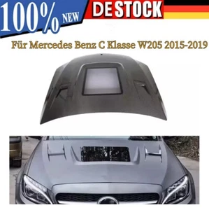 1x Cofano cofano cofano in carbonio per Mercedes Benz Classe C W205 C205 A205 C300 - Foto 1 di 11